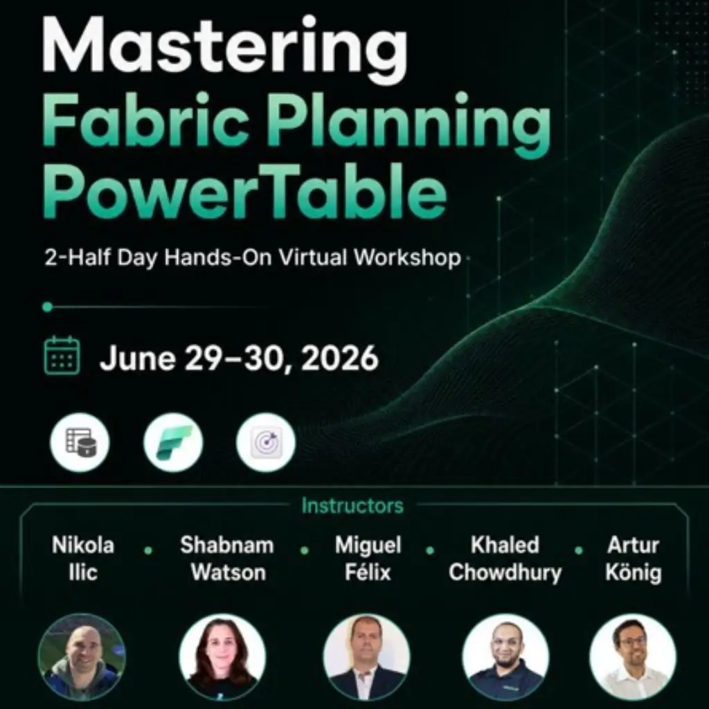 Mastering Fabric Planning PowerTable