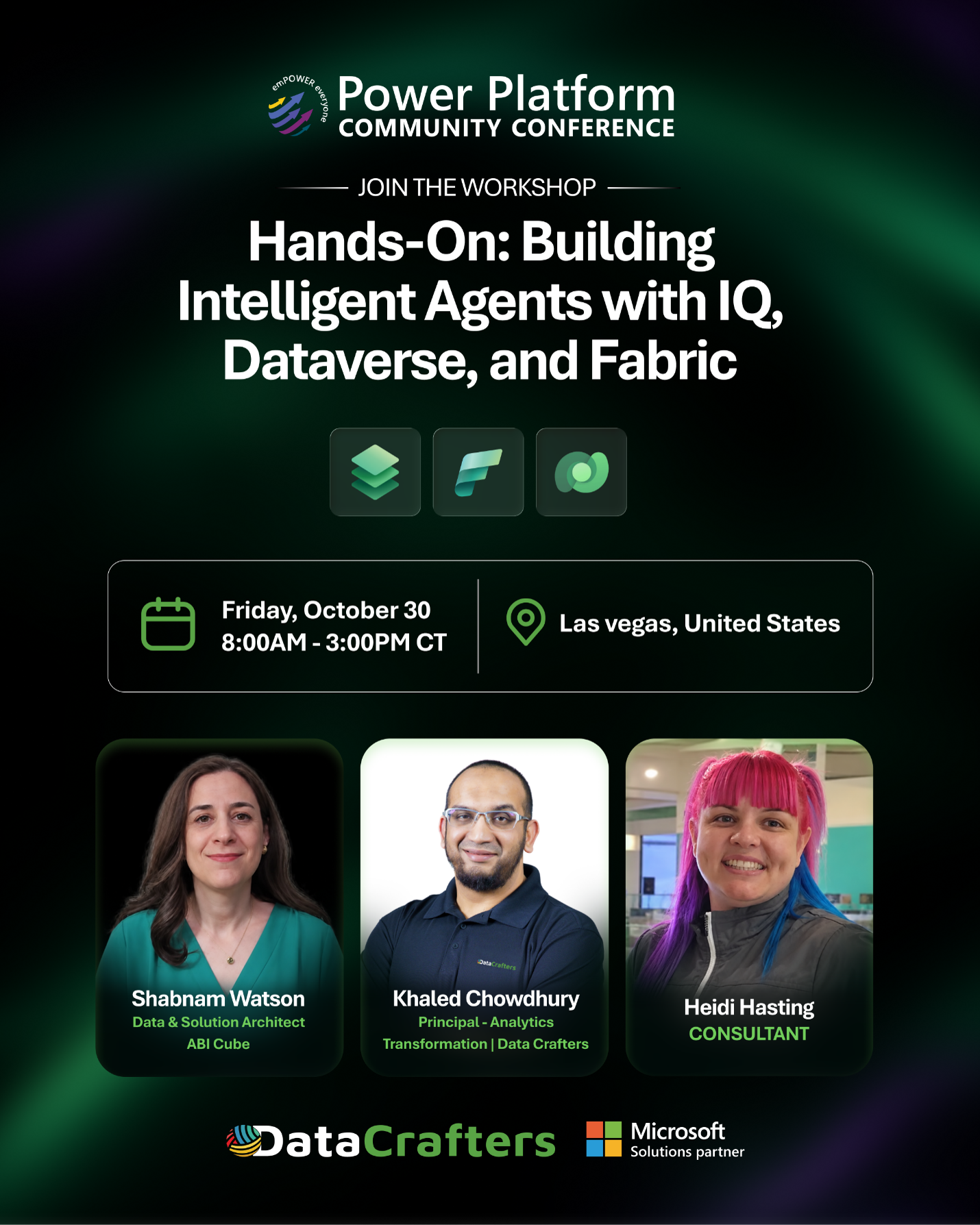 Building Intelligent Agents with IQ, Dataverse, and Fabric