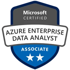 Microsoft Certified: Azure Enterprise Data Analyst Associate badge